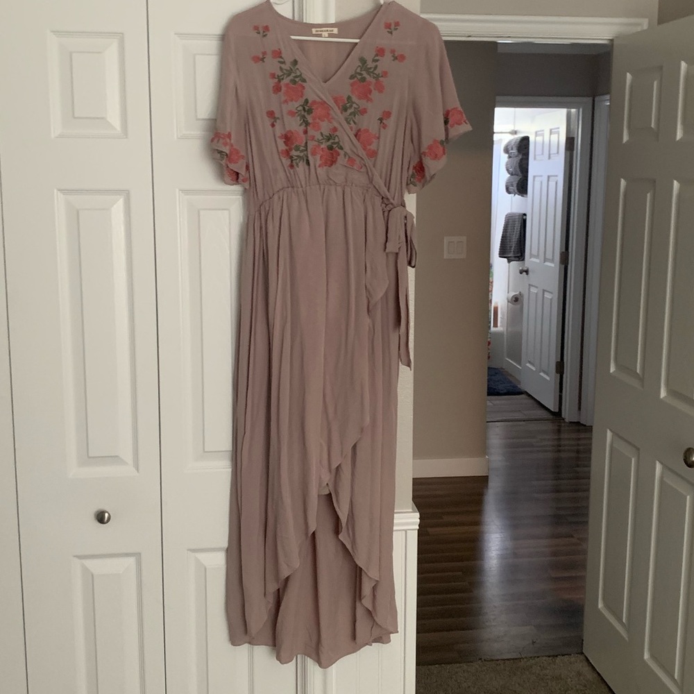 JessaKae Boutique Midi A-Line Embroidered Dress